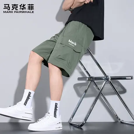 马克华菲工装短裤男款2025新款夏季外穿宽松休闲运动五分短裤子X商品大图