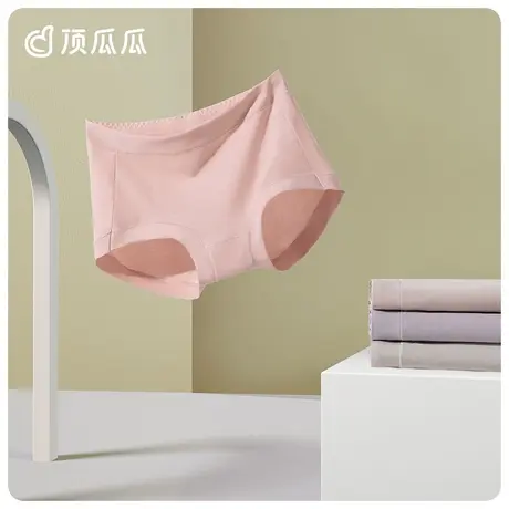 顶瓜瓜内裤女抗菌裆蕾丝女高腰三角裤棉氨弹性大码中腰短裤新疆棉商品大图