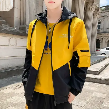 秋季新款工装外套男士韩版潮流休闲宽松运动夹克春秋学生帅气衣服商品大图