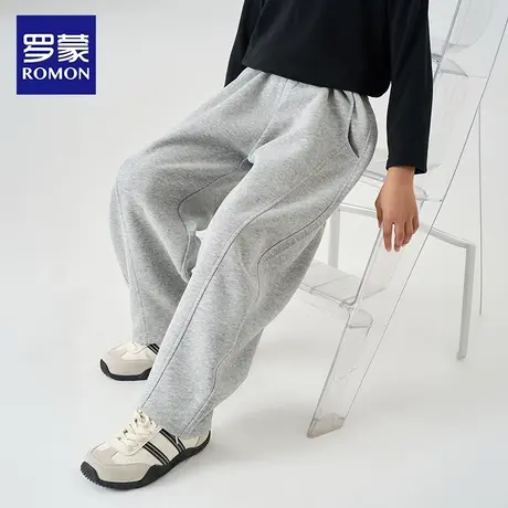 罗蒙男童裤子春秋款2025新款秋装儿童弯刀裤秋冬男大童休闲裤男孩图片