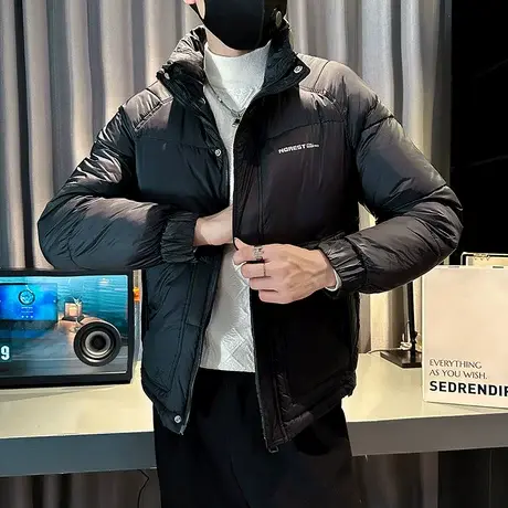 冬季短款时尚休闲棉衣网红潮牌潮流INS个性简约棉服学生轻熟外套商品大图