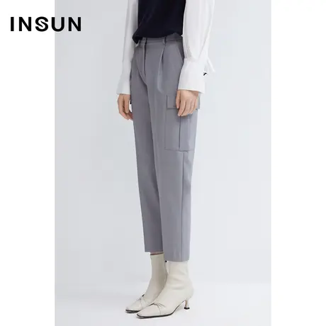 INSUN恩裳春季弹性工装贴袋西裤图片
