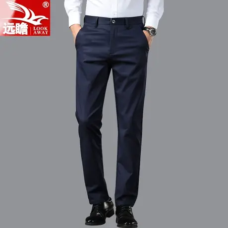 秋冬季西裤男直筒宽松爸爸休闲长裤中年商务男士西装裤子2022新款商品大图