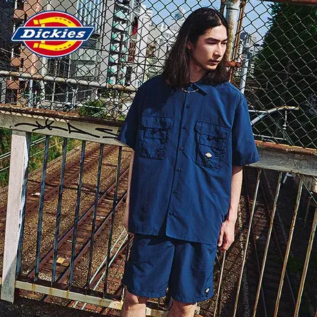 Dickies 春夏工装纯色抽绳短裤休闲裤男下装图片
