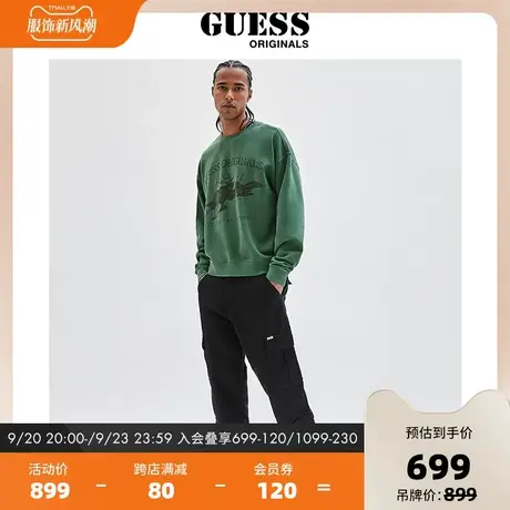 GUESSOriginals款男女同款宽松新派卫衣M2BQ37K9YH1商品大图