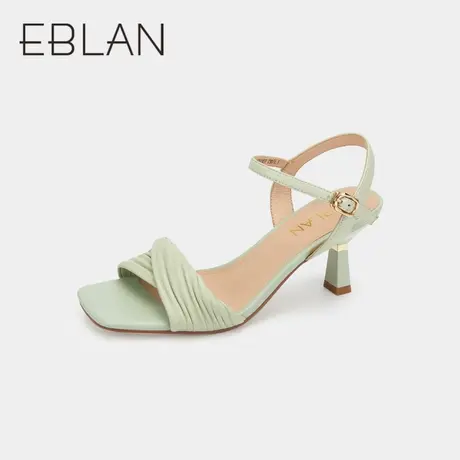 伊伴夏季女鞋高跟凉鞋法式小凉鞋气质名媛凉鞋高级感细跟方头凉鞋商品大图