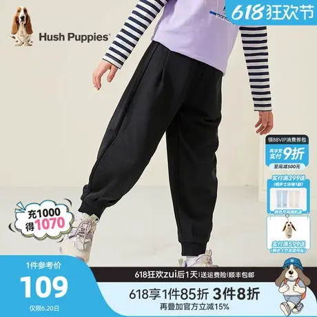 暇步士童装女童长裤春秋新款儿童休闲宽松裤子大童舒适户外运动裤商品大图