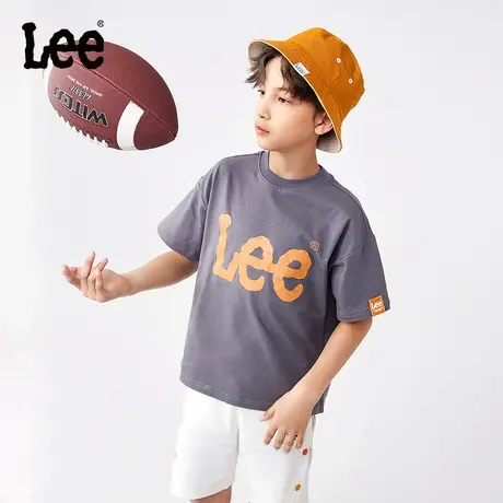 Lee儿童装夏季纯棉t恤2025新款男孩半袖中大童短袖上衣男女童夏装图片