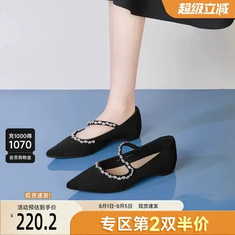 戈美其尖头玛丽珍鞋女2025秋季软底绝美配裙子不累脚职业工作单鞋图片