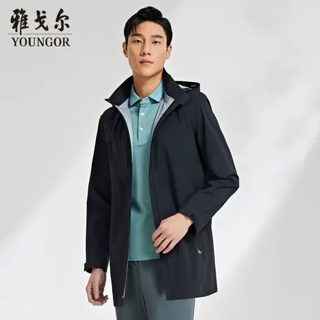 雅戈尔奥莱 男装店商务休闲单风衣秋商务休闲图片