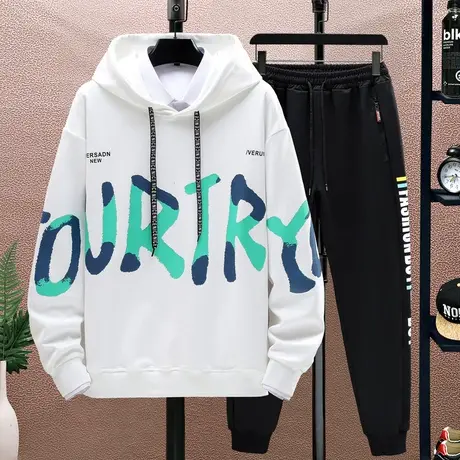 12青少年春秋款卫衣13岁帅气男孩运动套装15高中初中学生大童男装商品大图