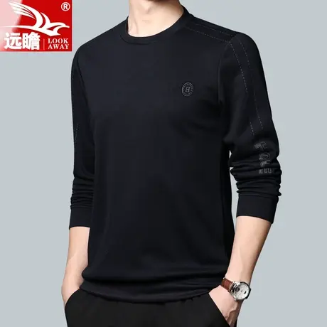 卫衣男春秋2023新款圆领长袖T恤打底衫春季男士宽松百搭上衣男款商品大图