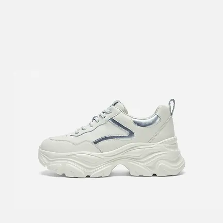 Nine West/玖熙2025年春夏新款老爹鞋女运动风厚底增高时尚休闲鞋图片