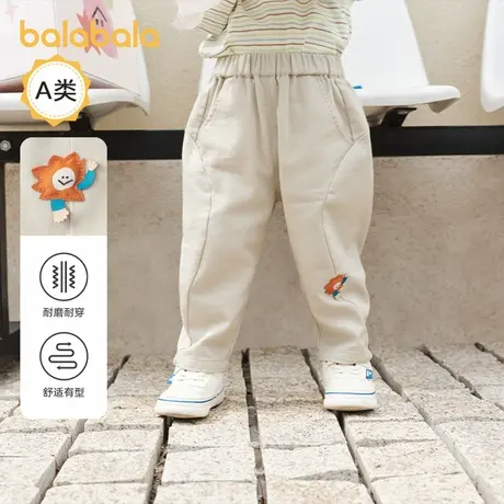 巴拉巴拉婴儿运动裤宝宝休闲萝卜裤儿童宽松裤子2025秋装新款童装商品大图