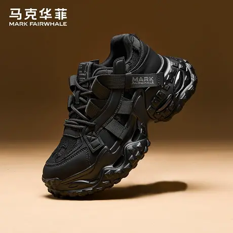 马克华菲男鞋2025新款秋季厚底增高老爹鞋男士时尚运动休闲鞋子男商品大图