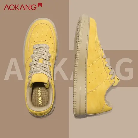 奥康男鞋2025新款秋季休闲鞋男款韩版潮流增高百搭运动时尚aj板鞋商品大图