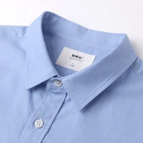 格慕施衬衫男士短袖纯棉商务休闲衬衣加肥加大码宽松牛津纺寸衫衣图片