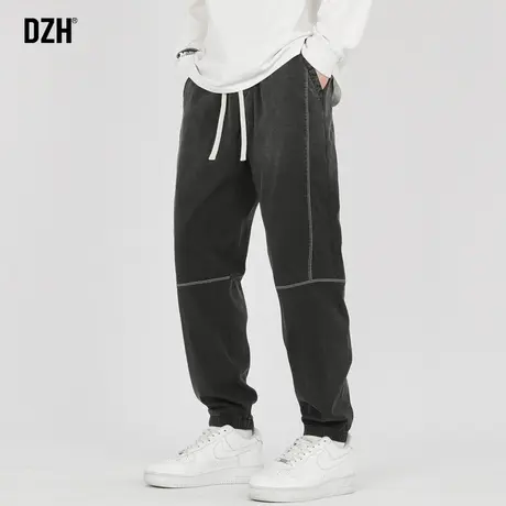 男士痞帅高级感裤子美式高街束脚裤男春秋款潮牌运动裤休闲裤男款商品大图