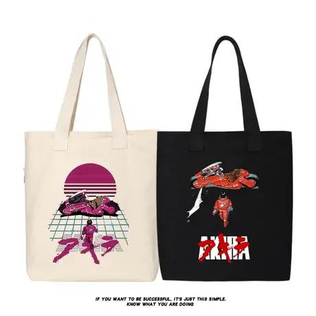 秀洛阿基拉大药丸周边帆布包单肩包手提包购物袋补习学生书包商品大图