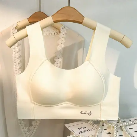 无痕睡眠薄款内衣女抹胸背心式收副乳无钢圈聚拢防走光2024新文胸商品大图