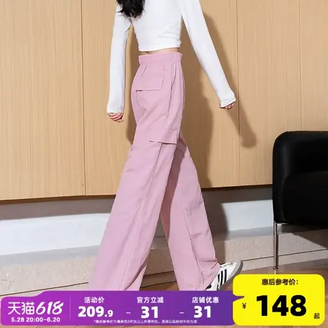 唐狮2025春夏新款工装裤女休闲裤阔腿美式简约显瘦宽松直筒长裤GT图片