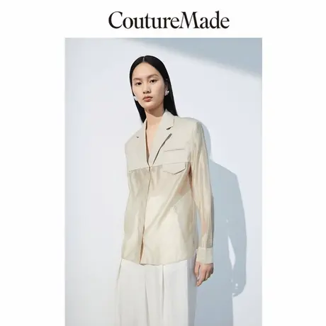 CoutureMade奥莱衬衫夏季清仓薄纱拼接法式西装女for veromoda图片