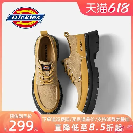 Dickies工装鞋男低帮夏季男鞋透气厚底马丁鞋英伦风男士休闲鞋子商品大图