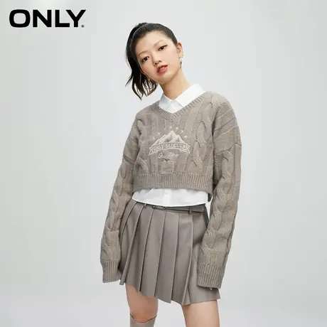 [ONLY奥莱]秋季新款时尚气质百搭休闲短款套装衬衫女商品大图