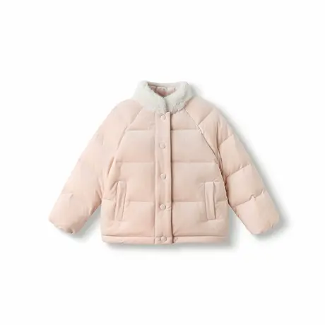 【商场同款】巴拉巴拉童装儿童羽绒服女童2025年冬季毛领保暖外套图片