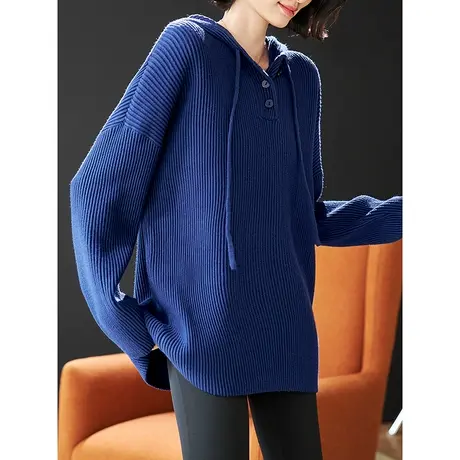 宝诗黎【新品价178元】连帽宽松慵懒毛衣AIU7001商品大图