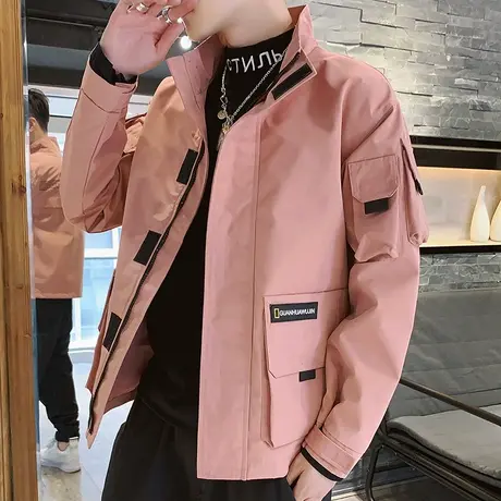 男士工装夹克2025春秋季新款韩版潮流学生上衣服宽松帅气机能外套商品大图