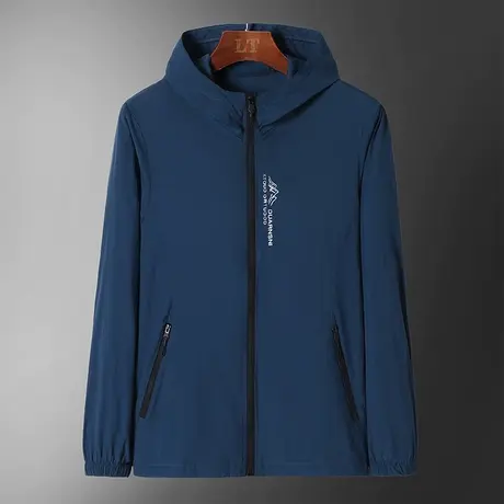 冰丝速干夏季凉感外套男士连帽防晒衣户外透气夹克防晒服百搭外衣商品大图