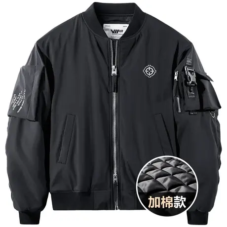 VIP冬季棉衣2023新款加厚ma1飞行员夹克男潮牌棒球服机能工装外套商品大图
