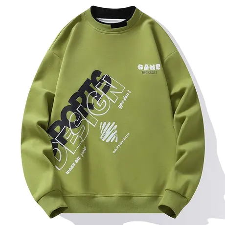 秋冬季新款假两件圆领长袖T恤男卫衣韩版潮流青少年学生潮流秋衣图片