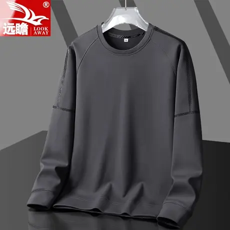 远瞻卫衣男士2023秋季新款潮牌休闲宽松百搭圆领长袖春秋款上衣服商品大图