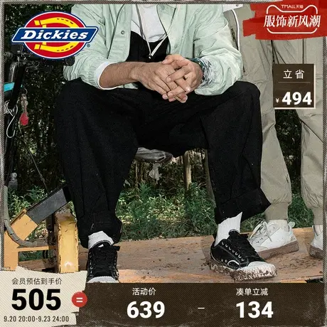 Dickies商场同款 工装风双侧金属扣口袋背带裤 男秋冬连体服图片