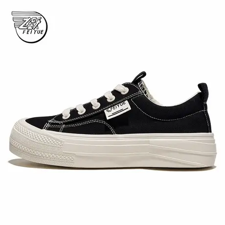 feiyue/飞跃帆布鞋男鞋2025春季新款厚底低帮休闲鞋百搭情侣鞋子商品大图