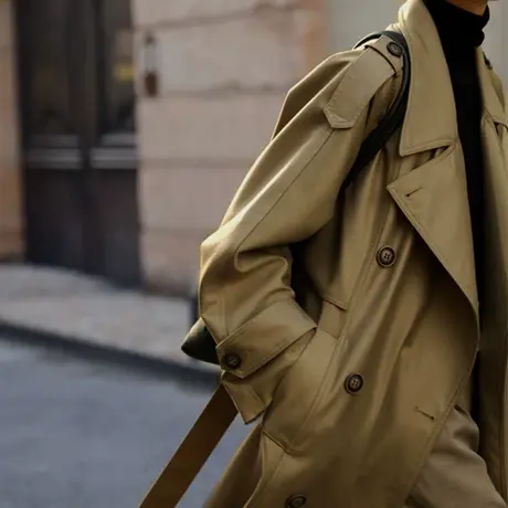 西子2023新款气质休闲百搭显瘦显高英伦风长款宽松风衣时尚秋冬图片