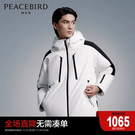 太平鸟男装 Dermizax面料白鹅绒羽绒服外套B1ACC4X06图片