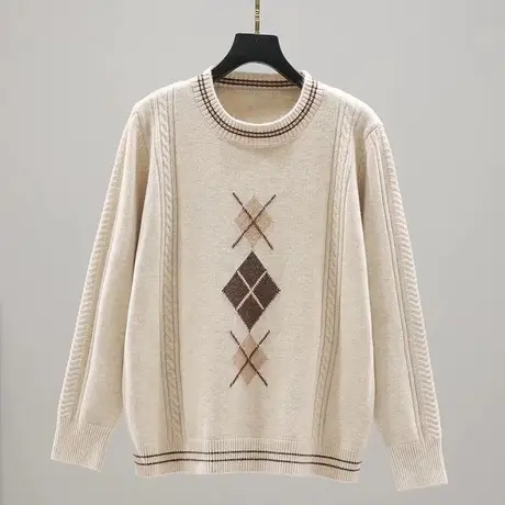 春装2024年新款打底衫毛衣女圆领套头上衣内搭长袖爆款针织衫女图片