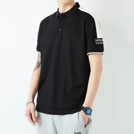 夏季薄款男士POLO衫短袖男装夏装2024新款男款潮流百搭上衣服夏天图片