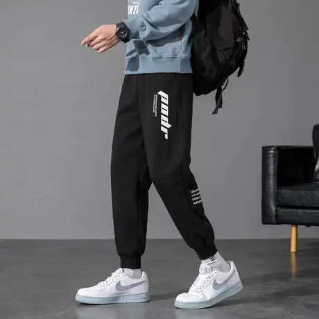 冬季13青少年14男孩运动休闲裤15初中学生16岁大童加绒加厚卫裤潮商品大图