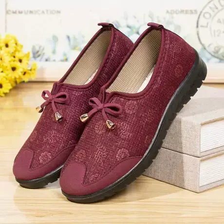 老北京布鞋女官方旗舰店2024中老年舒适妈妈奶奶春秋新款老人鞋子商品大图