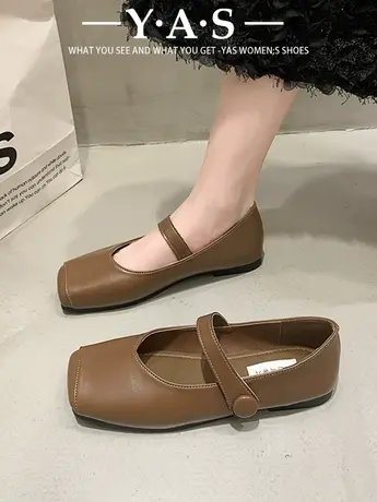 法式复古玛丽珍鞋平底鞋芭蕾舞鞋晚风女鞋秋冬韩版软底单鞋乐福鞋商品大图