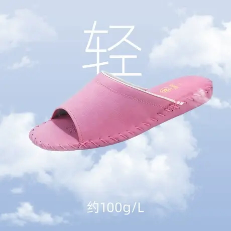Pansy盼喜日本女拖鞋居家室内静音防滑轻便柔软日系简约拖鞋地板图片