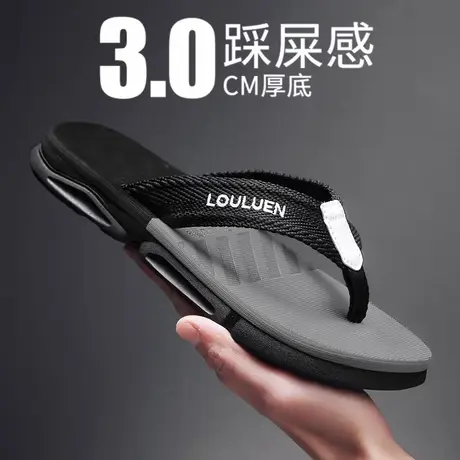 拖鞋男夏季外穿防滑沙滩运动广东男士人字拖2025新款软底夹脚凉拖商品大图