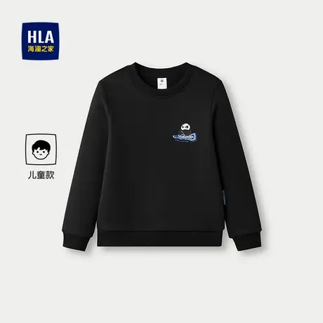 HLA/海澜之家圆领潮酷趣味印花卫衣25秋冬新亲子款上衣男女童装商品大图