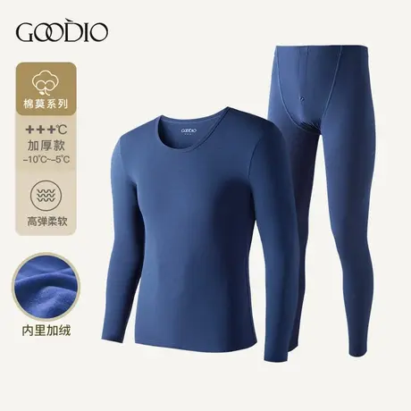 歌帝【直播专享】棉加绒圆领情侣套装 GDY1135/1136商品大图