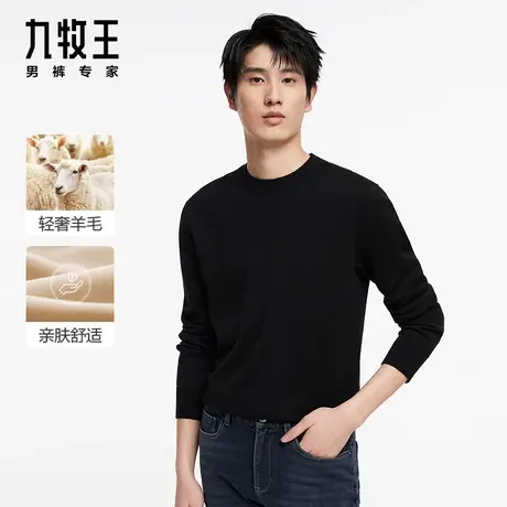 [羊毛系列]九牧王男装JY1C51727商场同款毛衫2023新易打理毛衣SN图片
