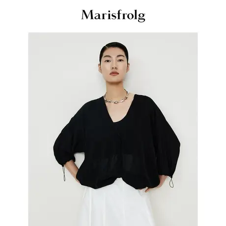 【6A级桑蚕丝】玛丝菲尔2023年夏季新款一衣多穿真丝开衫短外套女商品大图